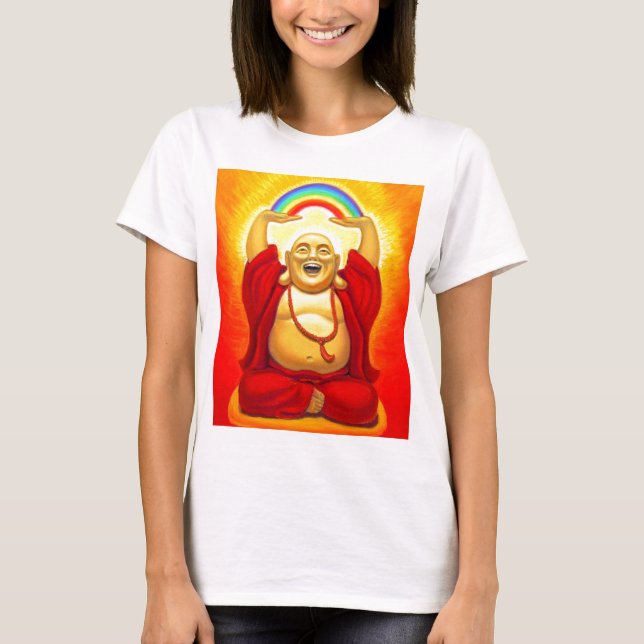 Lachender Buddha T-Shirt (Vorderseite)