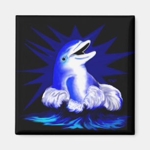 Lachender Delfin Magnet