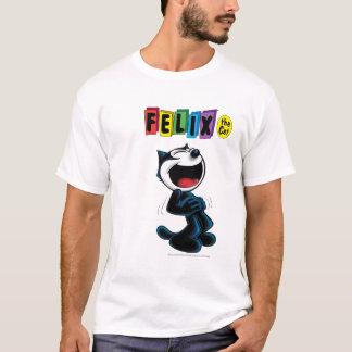 Lachender Felix der Katzen-T - Shirt