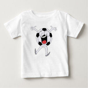Lachender Fußball-Maskottchen Baby T-shirt