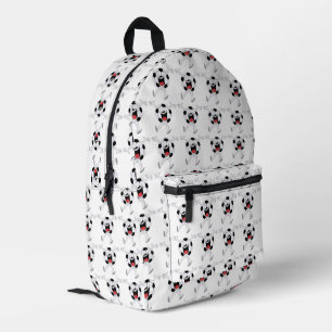 Lachender Fußball-Maskottchen Bedruckter Rucksack
