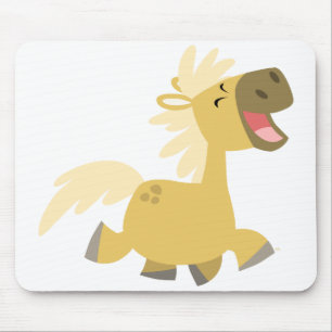 Lachendes Cartoon-Pony mousepad