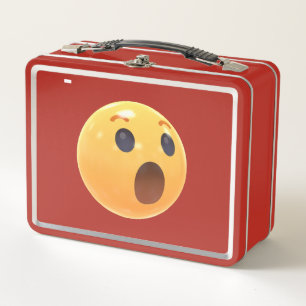 Lachendes Emoji-Gesicht lustig Metall Brotdose