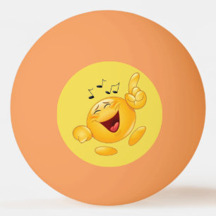 lachendes emoji tischtennisball