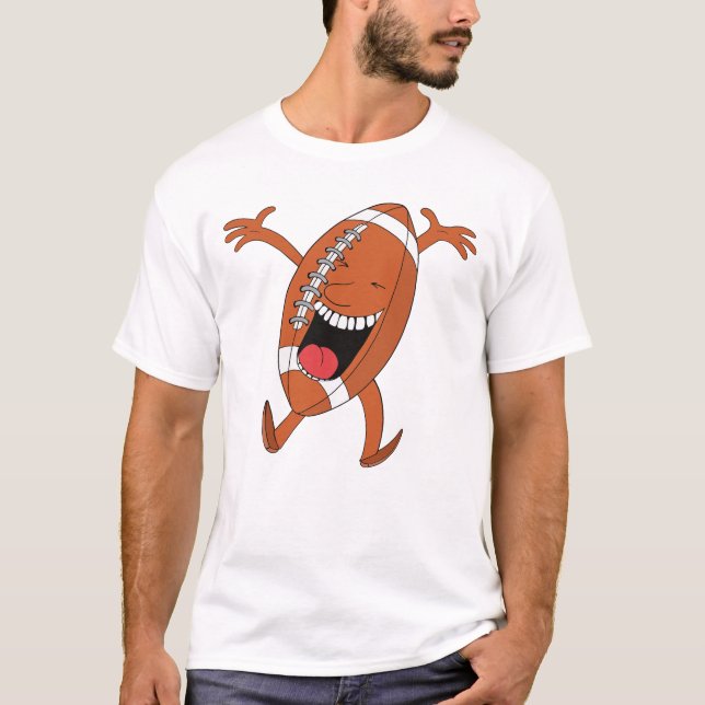 Lachendes Fußball-Maskottchen T-Shirt (Vorderseite)