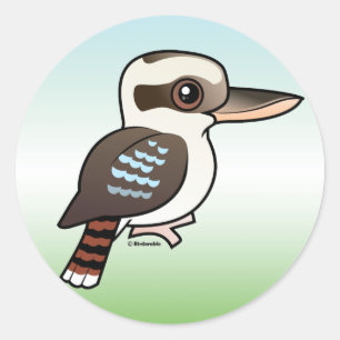Lachendes Kookaburra Runder Aufkleber