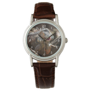 Lachendes Leguan-Foto Armbanduhr