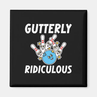 Lächerlich lustiger Bowlingspieler Magnet