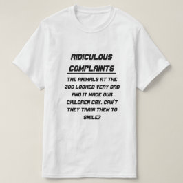 Lächerliche Beschwerden Trauriges Tier im Zoo T-Shirt