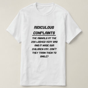 Lächerliche Beschwerden Trauriges Tier im Zoo T-Shirt