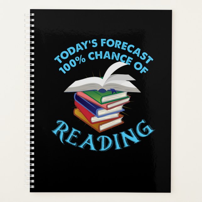Lächerliche Lektüre - 100% Chance auf Lesen Planer (Vorderseite)