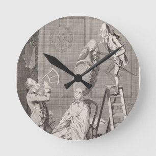 Lächerlicher Geschmack oder die Damen Absurdität, Runde Wanduhr