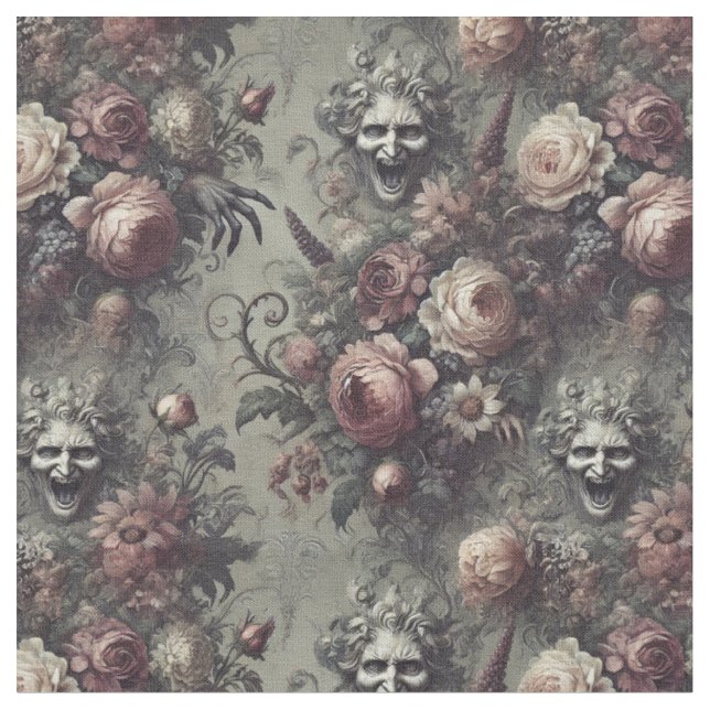 Lachfalten – Gothic Classic Tile Stoff (Nahaufnahme)