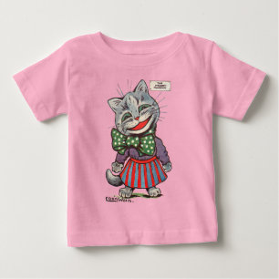 Laching Cat, Louis Wain Baby T-shirt