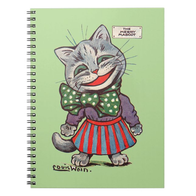 Laching Cat, Louis Wain Notizblock (Vorderseite)