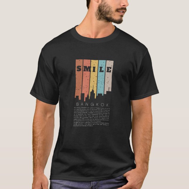 Lächle Bangkok, die Hauptstadt Thailands. T-Shirt (Vorderseite)