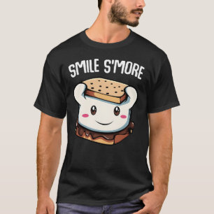 Lächle ein bisschen mehr Süße S'mores Camping Lage T-Shirt