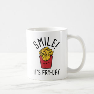 Lächle! Es ist der Fry-Day Kaffeetasse