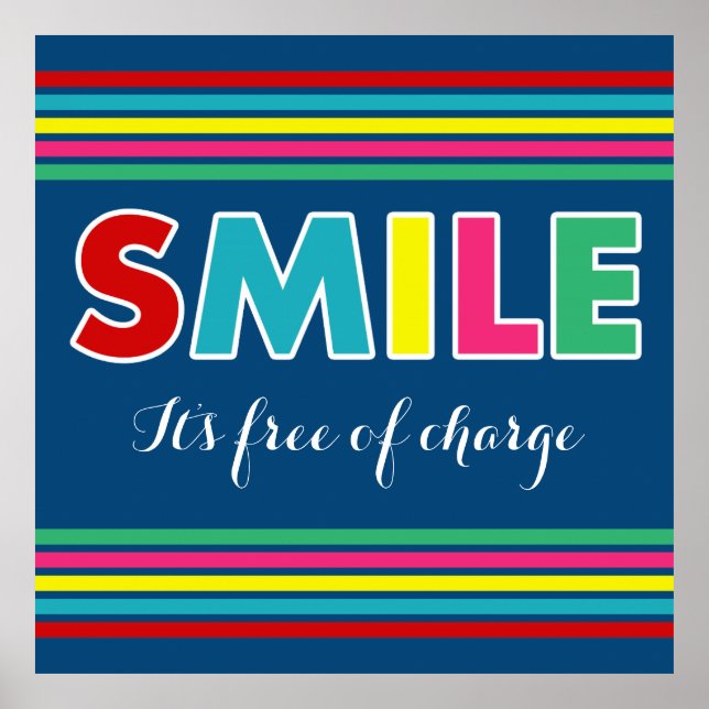 Lächle! Poster (Vorne)