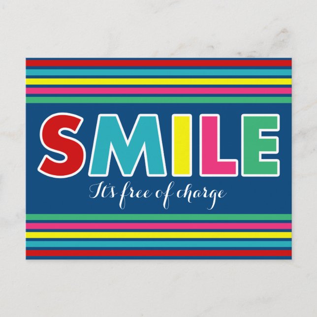 Lächle! Postkarte (Vorderseite)