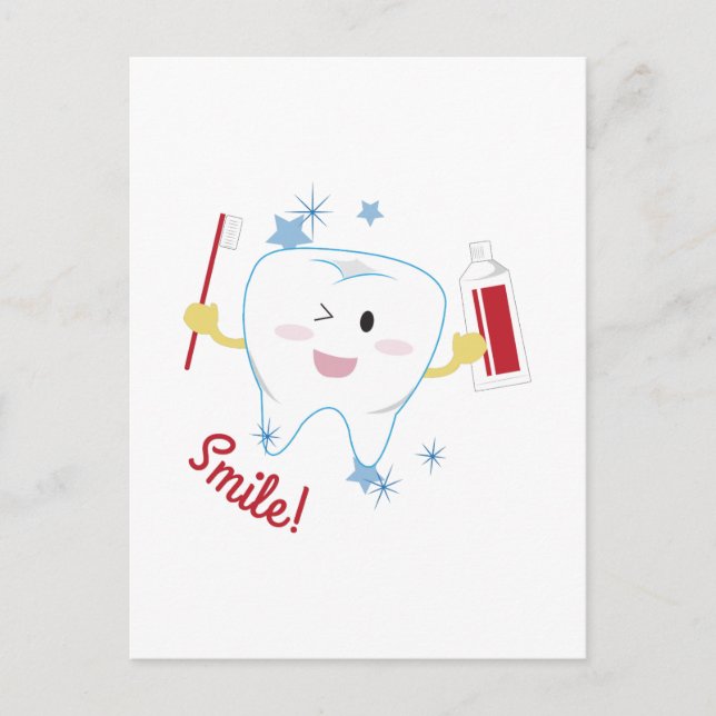 Lächle! Postkarte (Vorderseite)