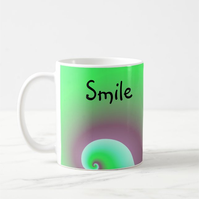 Lächle Sei Glücklich Kaffeetasse (Links)