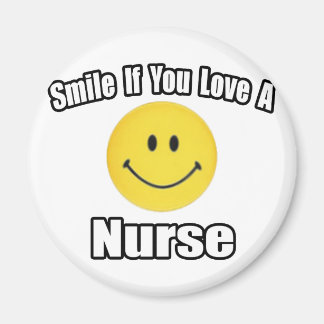 Lächle, wenn du eine Krankenschwester Liebe Magnet