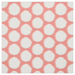 Lachs-Asiatische Stimmungen Ikat Dots Stoff