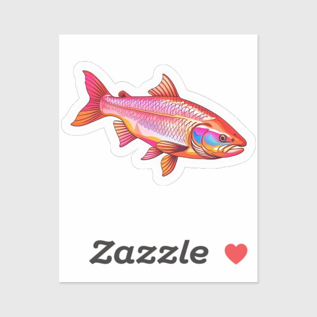 Lachs  aufkleber (Blatt)