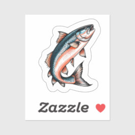 Lachs aufkleber