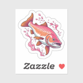 Lachs aufkleber