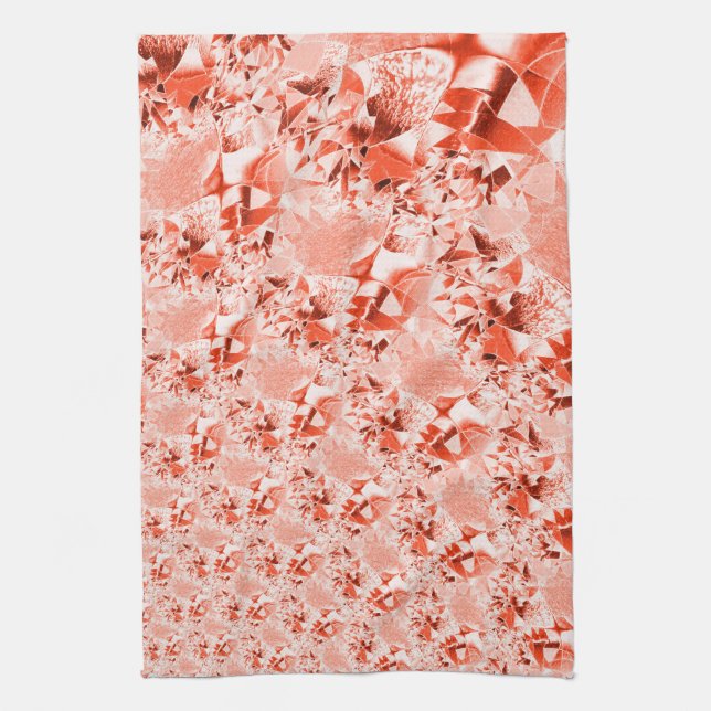 Lachs, blass bis rot, hell und verdreht geschirrtuch (Vertikal)