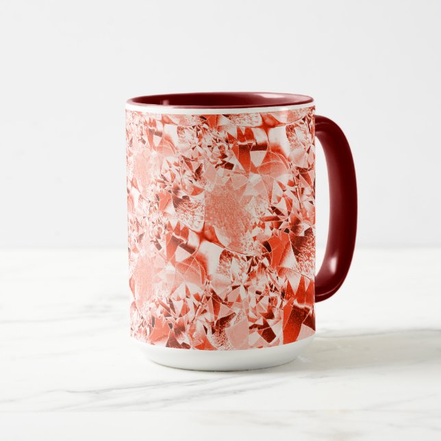 Lachs, blass bis rot, hell und verdreht tasse (VorderseiteRechts)