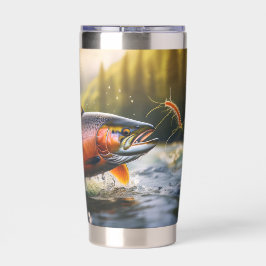 Lachs-Brutfläche für eine Mahlzeit Thermobecher