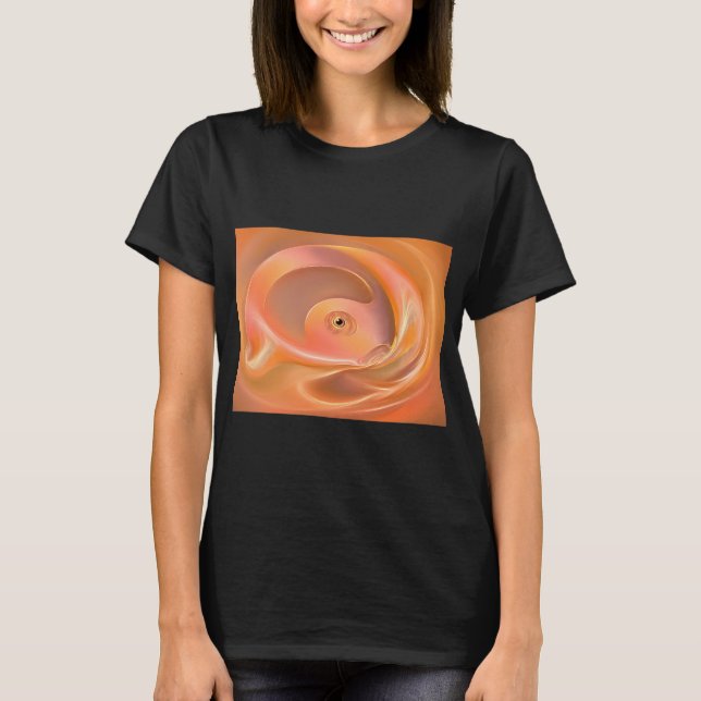 Lachs drehen T-Shirt (Vorderseite)