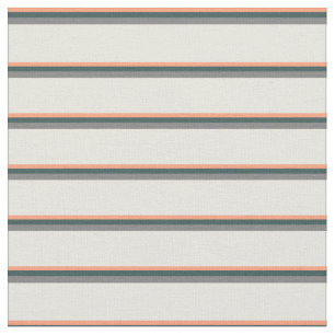 Lachs, dunkelschiefer Grau, Grau und Beige Stoff