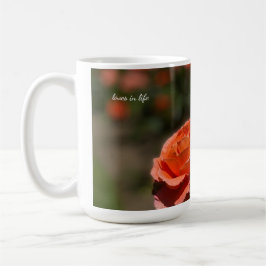 Lachs Farbige Rose Kaffeetasse