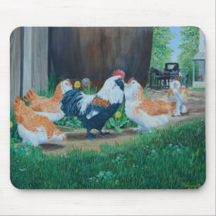 Lachs Favorelle chicks / Amische Buggy Mousepad