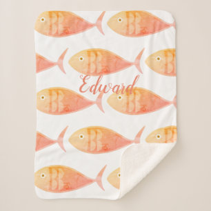 Lachs Fischgruppe Sherpa Blanket Sherpadecke