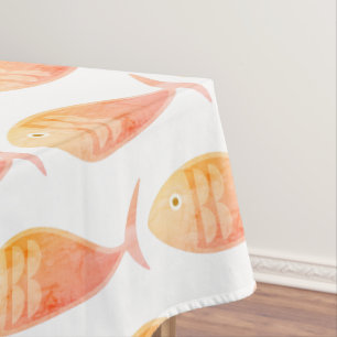 Lachs Fischgruppe Tableclout Tischdecke