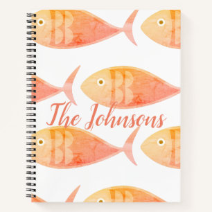 Lachs Fish Group Notebook Notizbuch