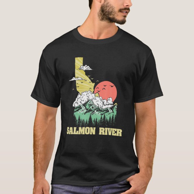 Lachs Fluss Idaho Außenbereich, Natur T-Shirt (Vorderseite)