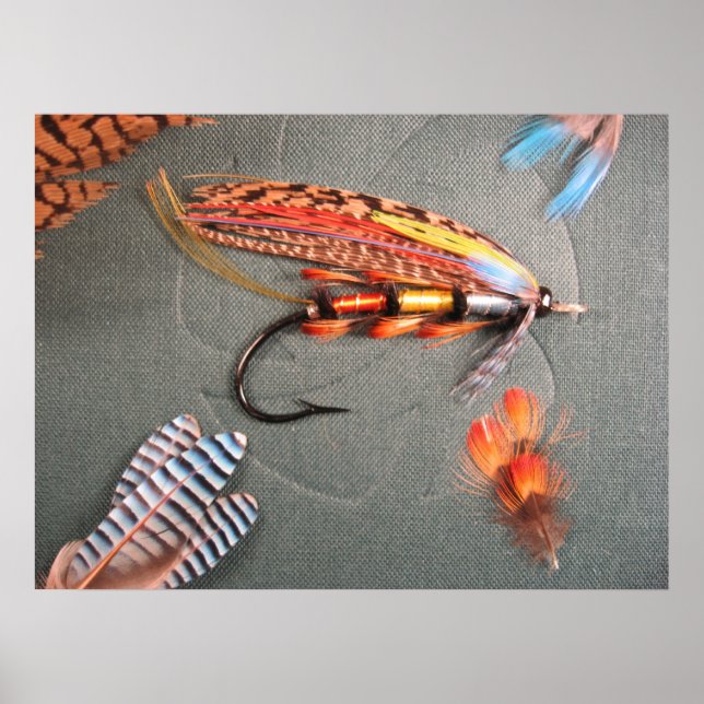 Lachs Fly "The Popham" Poster (Vorne)