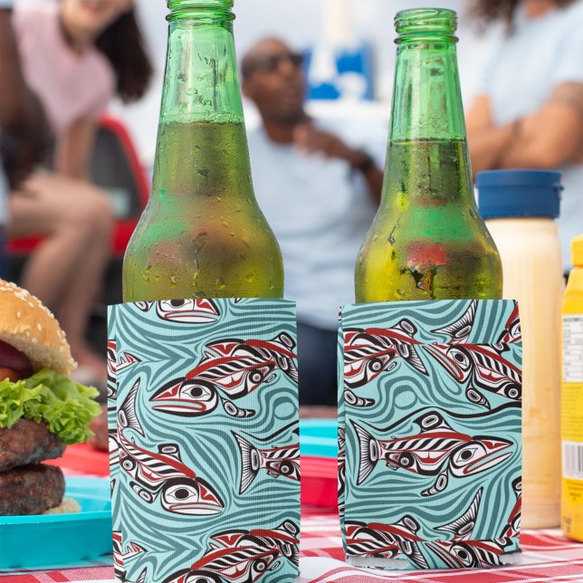 Lachs Haida Art Spirit Pacific Native Dosenkühler (Von Creator hochgeladen)