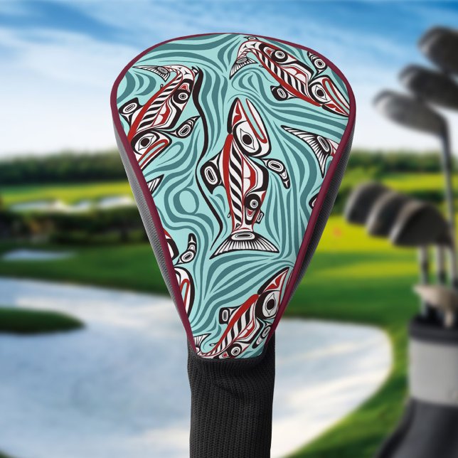 Lachs Haida Art Spirit Pacific Native Golf Headcover (Von Creator hochgeladen)