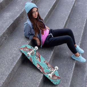 Lachs Haida Art Spirit Pacific Native Skateboard