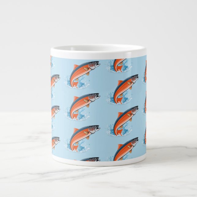 Lachs Jumbo-Tasse (Vorderseite)