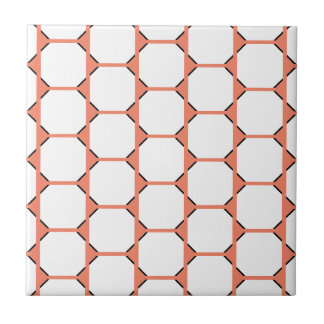 Lachs-Keramik, klein (4,25" x 4,25") Fliese