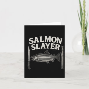 Lachs-Killer-T-Shirt Steelhead- und Lachs-Angeln Karte