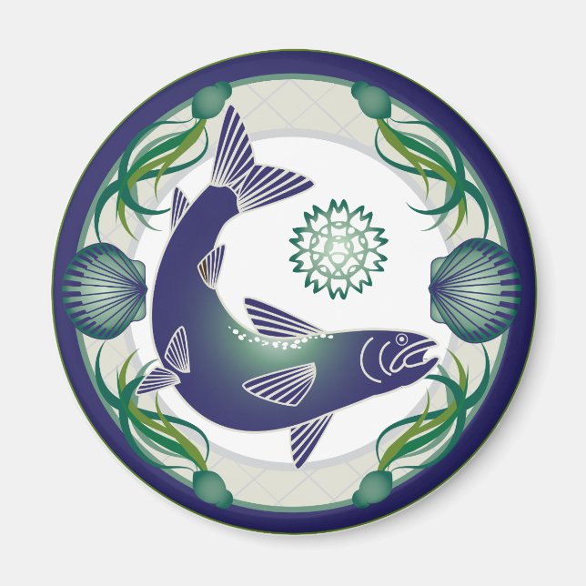 Lachs-Magnet Magnet (Vorne)